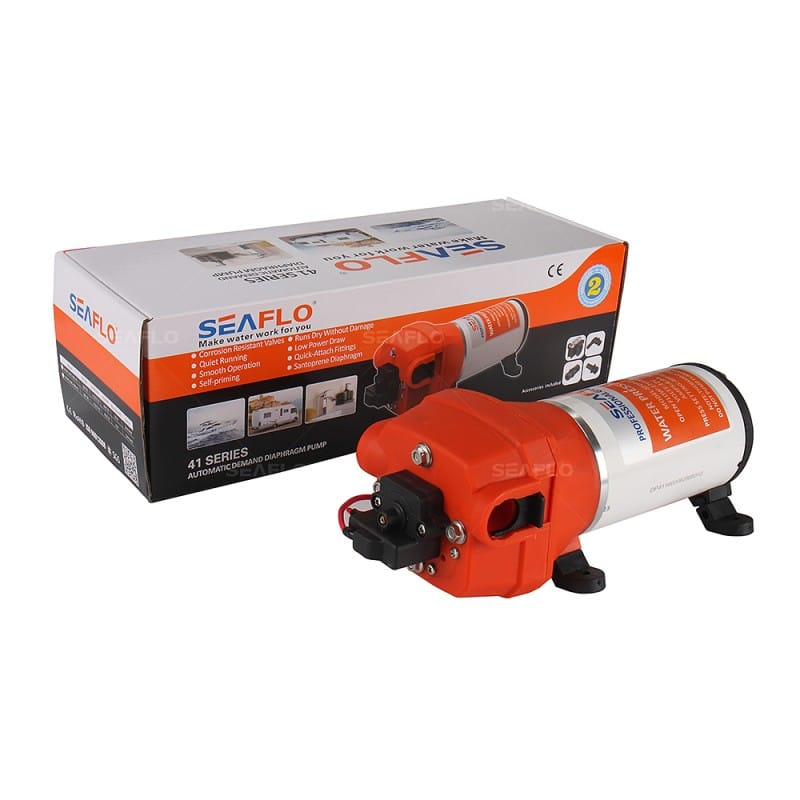 Πρεσοστατική Αντλία seaflo 2.8 bar 12v / 2 Ετη Εγγύηση 17 Λίτρα/Λεπτό